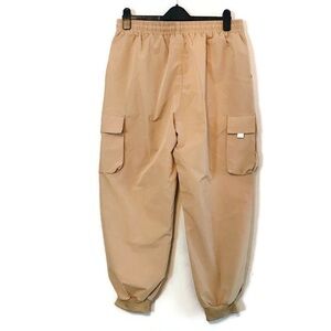 NWT Zaful Khaki Beige Cargo Joggers Drawstring Pants Men’s size Extra Large XL